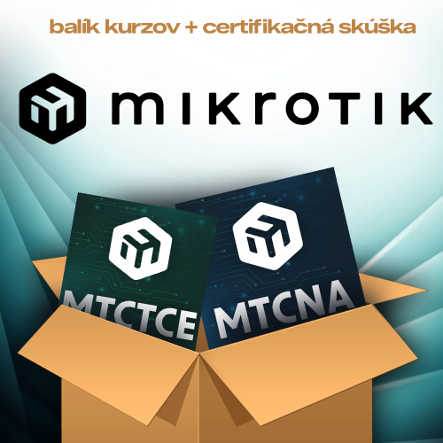 Balík MikroTik traffic control špecialista - od sieťových základov po pokročilý firewall, QoS a sieťové služby na platforme MikroTik